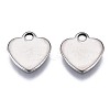 Non-Tarnish 201 Stainless Steel Charms STAS-R116-012D-P-2