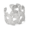 Butterfly 304 Stainless Steel Bangles for Women BJEW-B104-04P-2