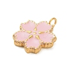 304 Stainless Steel Enamel Pendants STAS-F331-01C-G-2