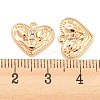 Brass Micro Pave Cubic Zirconia Pendants KK-E090-12G-3