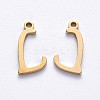PVD Vacuum Plating 201 Stainless Steel Charms STAS-R105-L-G-1