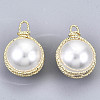 ABS Plastic Imitation Pearl Pendants KK-N233-071C-01-NF-2