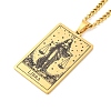 304 Stainless Steel Tarot Pendant Necklaces NJEW-A026-01G-07-2