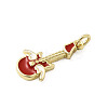 Brass Enamel Pendants KK-K302-04G-2