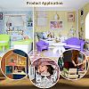 2Pcs Wood Racking Chair Micro Landscape Dollhouse Accessories DJEW-PH0001-66-5