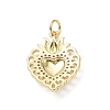 Eco-Friendly Rack Plating Brass Micro Pave Cubic Zirconia Pendants KK-F845-33G-05-2