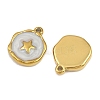 304 Stainless Steel with Enamel Pendants STAS-Z166-19G-01-2