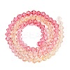 Gradient Color Baking Paint Glass Bead Strands X1-DGLA-A039-T2mm-A02-2
