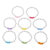 Children's Day Imitated Pearl Acrylic Beads Stretch Bracelets X-BJEW-JB13538-2