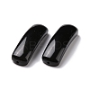 Natural Obsidian Connector Charms G-D460-02I-3