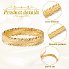 Leaf Brass Ribbon for Lamp Cover Decoration AJEW-WH0348-381B-4