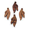 Natural Walnut Wood Pendants LS-X-WOOD-T023-19-3