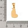 Christmas Theme 304 Stainless Steel Pendants STAS-R007-01J-G-3