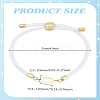 1pc Adjustable Nylon Cord Slider Bracelets for Women BJEW-LP0001-33O-G-2