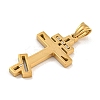 Ion Plating(IP) 304 Stainless Steel Pendants STAS-D110-15G-2