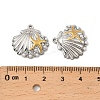 304 Stainless Steel Pendants STAS-T068-77GP-3