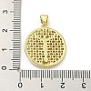 Brass with Cubic Zirconia Pendants FIND-Z023-09C-01-3