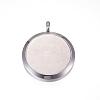316 Surgical Stainless Steel Diffuser Locket Pendants STAS-H390-10P-3
