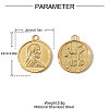 304 Stainless Steel Pendants STAS-OY008-39G-2
