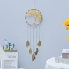 Tree of Life Natural Citrine & Agate Woven Net Suncatchers PW-WG17811-05-1