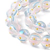Transparent Glass Beads Strands LAMP-F029-01B-3