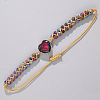 Natural & Dyed Imperial Jasper  Braided Bead Bracelets for Women FH7379-6-1