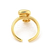 Brass Letter Open Cuff Rings for Women RJEW-G313-01F-G-3