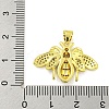Brass Micro Pave Clear Cubic Zirconia Pendants KK-R159-31G-3