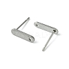 10Pcs 201 Stainless Steel Stud Earring Findings with Hole EJEW-FS0001-14D-2