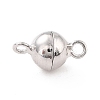 Anti-Tarnish Rhodium Plated 925 Sterling Silver Magnetic Clasps LS-STER-A001-02B-P-1
