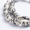 Handmade Printed Porcelain Beads PORC-G004-A23-3