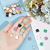48Pcs 6 Colors Eco-Friendly Zinc Alloy  Pendants ENAM-GO0001-09-3