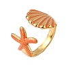 304 Stainless Steel Enamel Cuff Rings RJEW-S650-06G-02A-2