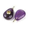 Natural Amethyst Pendants G-H322-01G-01-2