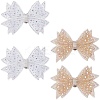4Pcs 2 Style Polyester Shoe Buckle Clips HJEW-HY00077-1