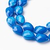 Opaque Solid Color Glass Beads Strands GLAA-E405-02B-J-1
