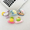 Summer Theme Opaque Resin Cabochons CRES-I046-03-1