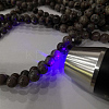 Natural Fluorescent Syenite Rock(Glow under UV Light) Beads Strands G-K340-A05-05-5