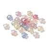 Star UV Plating Luminous Rainbow Iridescent Acrylic Beads LACR-R001-11A-2