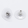 Anti-Tarnish Rhodium Plated 925 Sterling Silver Ear Nuts STER-K167-038P-3