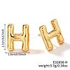 Brass Stud Earrings UV9543-8-1