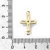 Brass Pave Clear Cubic Zirconia Connector Charms KK-H529-39D-G-3