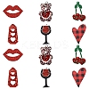 12Pcs 6 Styles PU Leather Big Pendants FIND-FS0003-74-2