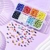 960pcs 8 Colors 6/0 Glass Seed Beads SEED-FP0001-01-5