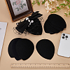 10Pcs EVA Cloth Teardrop Fascinator Hat Base for Millinery AJEW-FG0004-53A-5