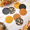 Magibead 8Pcs 4 Styles PU Leather Cup Mats AJEW-MB0001-09A-6