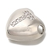 Rack Plating Brass Micro Pave Cubic Zirconia Pendants KK-I722-04P-T-2