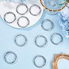 10Pcs Alloy Spring Gate Rings FIND-SP0001-38P-4