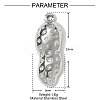 304 Stainless Steel Pendants STAS-OY001-21P-2