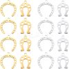 16Pcs 4 Styles 201 Stainless Steel Pendants STAS-UN0033-92-1